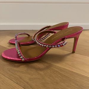 Kurt Gieger fuscia crystal heels